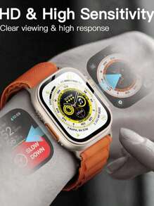 3 Miếng Phim Bảo Vệ Màn Hình Apple Watch Tương Thích Với Apple Watch 7 6 SE 5 4 3 Miếng Dán Bảo Vệ Màn Hình Kính Mềm Tương Thích Với Apple Watch 40MM 41MM 42MM 44MM 45MM Dòng Apple Watch Phim Bảo Vệ Màn Hình - Trong sáng - Xem 5