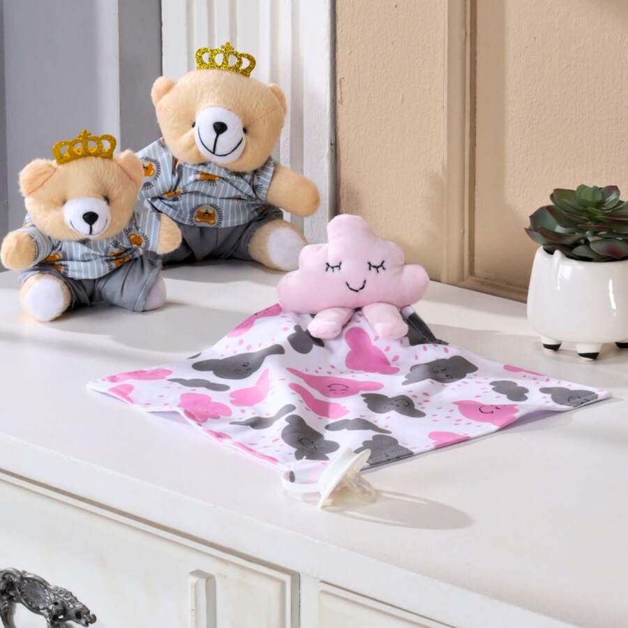 MeF Mae e Filho Baby Swaddling Blankets - Rose Red - View 1