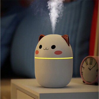 1pc Air Humidifier Home Humidifier 250ml USB Desktop Humidifier With Led Night Light - Improve Air Quality And Health, Ideal For Home, Bedroom And Car