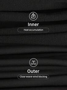 1 件女士秋冬季黑色保暖内衣防寒保暖家居户外穿着舒适睡衣作为礼物 - 黑色 - 查看 8