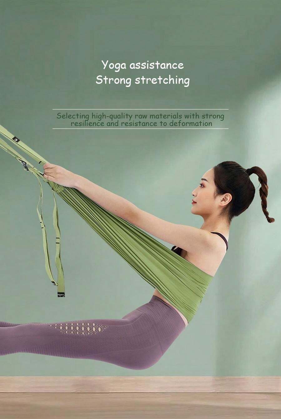 Fascia Elasticitica In Lattice Per Yoga E Allenamento - LIOOBO Banda Di Resistenza Leggera Rossa (61x1.9x0.45 Cm)