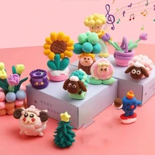 Juego de arcilla para modelar de 48 colores, arcilla de secado al aire ultra ligera con herramientas de escultura, manualidades hechas a mano, regalo para amigos, arcilla para modelar, juego de herramientas para niños, regalos para niños