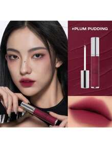 Blurry Lip Gloss - #Plum Pudding | Creamy Smooth Texture, Ultimate Matte Finish | Long-Lasting Color, Nourishing Formula | Korean Cosmetics, Gift Set - #PLUM PUDDING - View 10