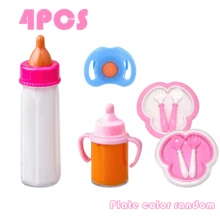 Set de 2/3/4/6 biberones y botellas de jugos pequeñas mágicas de muñecas bebé, juego de biberones y botellas de jugo de muñeca, biberones mágicos con líquido que desaparece, botellas de leche y jugo raras, biberones mágicos con líquido que desaparece, juguetes para niños, adecuados como accesorios de muñecas (color y estilo aleatorios, el tamaño real es pequeño, ver referencia de tamaño en detalles, acercar con precaución si hay preocupación) - Multicolor - Ver 18