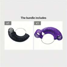 27pcs Ring Sizer Set - Measures US Sizes 1-13 And UK Sizes A-Z With Half Sizes - Perfect For Jewelry Making And Accurate Sizing - Multicolor - View 8