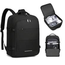 30L Lightweight Carry-On Cabin Size Multi-Function Travel Backpack Water-Resistant Laptop Bag Fits Underseat Ideal For Weekend Trips School Business Men And Women - Black - View 2