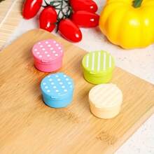 4 Pcs Portable Round Dots Soy Sauce Bottle, Picnic And Office Seasoning Bottle, Cute Mini Storage Bottle