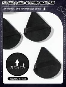 9 piezas Kit de herramientas de maquillaje, 3 piezas Set de esponjas de maquillaje y 6 piezas Set de esponjas de maquillaje, Juego de herramientas de maquillaje - Negro - Ver 7