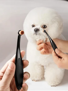 1 件装宠物眼部清洁刷，狗狗泪痕去除剂，小狗眼部分泌物刷，宠物清洁用品