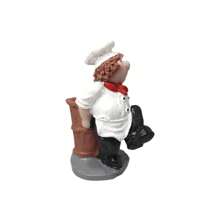 Small Resin Walking Chef Chef Toothpick Holder - trắng - Xem 3