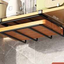 1件装厨房橱柜收纳架，锅盖和砧板架，多功能储物架，适用于厨房、办公桌，2025年圣诞节、万圣节等节日送礼佳品，也可用于厨房、餐边柜、客厅、书房等场所。 - 白色 - 查看 22