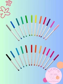 Plumones Lavable Kiut 24 Unidades - Multicolor - Ver 3