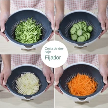 1 pieza de juego de cortadores de verduras multifuncional para herramientas de cocina - Blanco - Ver 5