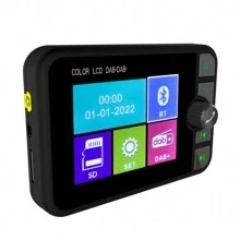 2.4" In-Car DAB/DAB+ Digital Radio Adapter LCD FM Transmitter USB - Black - View 5