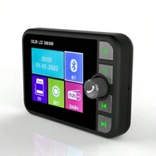 2.4" In-Car DAB/DAB+ Digital Radio Adapter LCD FM Transmitter USB - Black - View 4