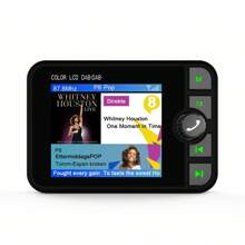 2.4" In-Car DAB/DAB+ Digital Radio Adapter LCD FM Transmitter USB - Black - View 3