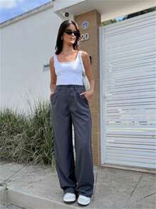 Women Pants - Graphite Gray - View 2