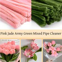 200pcs Mixed Color Pipe Cleaners, Pipe Cleaners Army Green, Mixed Pipe Cleaners Kit, Chenille Stems Crafting Pipe Cleaners, Craft Pipe Cleaners, Multi-Color Craft Pipe Cleaners Bulk For DIY Art And Craft Projects, Craft Supplies, Chenille Stems,DIY Art Creative Crafts, 12inch X 6mm