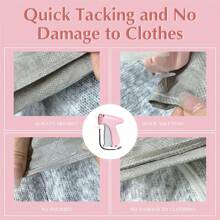 1 Set Fine Stitch Gun Stitchy  Quick Clothing Fixer, Speedy Tagging Gun For Clothes, Handheld Tag Attacher Gun With 6 Needles & 1000 Pcs Fasteners For Retail Hang Price Fabric Garment Label