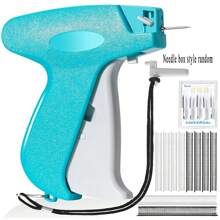 1 Set Fine Stitch Gun Stitchy  Quick Clothing Fixer, Speedy Tagging Gun For Clothes, Handheld Tag Attacher Gun With 6 Needles & 1000 Pcs Fasteners For Retail Hang Price Fabric Garment Label
