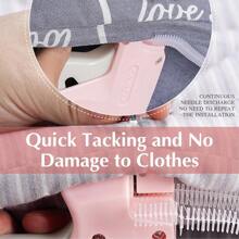 1 Set Fine Stitch Gun Stitchy  Quick Clothing Fixer, Speedy Tagging Gun For Clothes, Handheld Tag Attacher Gun With 6 Needles & 1000 Pcs Fasteners For Retail Hang Price Fabric Garment Label