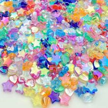 93PCS Mini Acrylic Beads 9mm Heart Charms And 11mm Star Beads For Jewelry Making Bracelets Necklaces Earrings Key Chains Accessories DIY Crafts Valentine Christmas Birthday Gifts - Acrylic Beads Heart Star - View 12