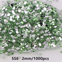 1000pcs Flat Back Resin Rhinestones, Resin Crystals, Round Flat Bottom Resin Gems, For Accessories, Shoes, Clothes, Cosmetics, Bags, Handmade DIY Art Decorations