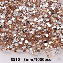 1000pcs Flat Back Resin Rhinestones, Resin Crystals, Round Flat Bottom Resin Gems, For Accessories, Shoes, Clothes, Cosmetics, Bags, Handmade DIY Art Decorations