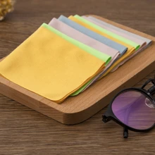 4 piezas de paño de limpieza de microfibra de doble cara esponjoso, apto para teléfonos móviles, pantallas de computadora, accesorios de gafas para mujeres - Multicolor - Ver 2