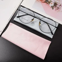 4 piezas de paño de limpieza de microfibra de doble cara esponjoso, apto para teléfonos móviles, pantallas de computadora, accesorios de gafas para mujeres - Multicolor - Ver 3