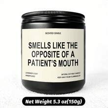 Funny Dentist Scented Candle Gift - Smells Like The Opposite Of A Patient's Mouth Candle, Unique Thank You Appreciation Gift For Home Office School Dentists Dental Hygienist Pros On Birthday Graduation Retirement Christmas Stocking Stuffers - 黑色 - 查看 4