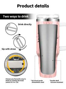 1 cái, Cốc Halloween tùy chỉnh, 40oz - Cốc Halloween vui nhộn, Cốc trà du lịch cách nhiệt đôi chân không có nắp và ống hút, Quà tặng Halloween cho phụ nữ, Quà tặng ngày lễ cho bạn bè, gia đình - nhiều màu - Xem 5