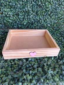 Tray Basket Applique Pink Or Blue Heart Children's Day - Hồng - Xem 3