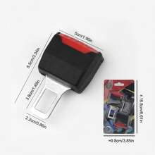 1pair Car Seat Belt Buckle Clip - Black - View 4