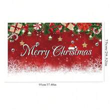 1 pieza Fondo fotográfico de Navidad con efecto bokeh, nieve de invierno, brillos de Navidad, bola azul, estrella, pastel, para decoración de mesa, Halloween, decoración de Halloween - rojo - Ver 4