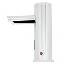 Infrarot Sensor Wasserhahn Silber Waschtischarmatur Badarmatur Waschbecken Armatur Mischbatterie für Badezimmer