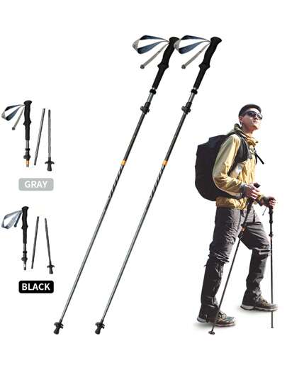 Naturehike 1pc 5-Section Foldable Trekking Pole For Hiking