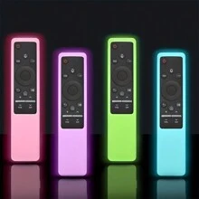 1PC Silicone Shockproof Protective Cover Case Compatible With Samsung BN59 Series Smart TV Remote Control - Luminous Protective Cover For 4K Ultra HDTV Shockproof With Anti-Slip Grip Insulation, Galentines, Puppy, Carnival