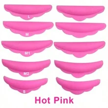 10Pcs Reusable Eyelash Curling Pad Kit Silicone Lash Lifting Pad Lamination Pad Eyelash Perm Rods 3D Eyelashes Extension Curler Pad Purming Tool - Multicolor - View 12