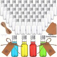 5/20/60/100PCS Mini Liquor Bottles – Versatile & Portable Plastic Containers With Airtight Seal For Spirits, Juices & Sauces – Leak-Proof, Shatterproof Plastic Mini Bottles With Airtight Latch Caps: 0.85oz/1.7oz/3.3oz/5oz Reusable Hand Washable Containers For Food Contact, Party & Wedding Favors Thanksgiving, Halloween, And Christmas Are Applicable