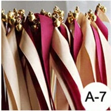 50/20/10 件/批 带铃铛的丝带婚礼魔杖 旋转彩带 婚礼丝带棒 适用于婚礼装饰、圣诞节 - 彩色 - 查看 12