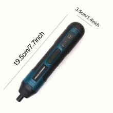 21pcs/Set Mini Blue Electric Grinder With Rechargeable Pen-Type Polishing Carving Tool For Gemstone, Home Use - Dark Green - View 2