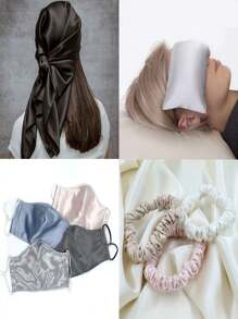 1 pieza de tela de satén, material de seda simulada para boda, costura, DIY - Burdeos - Ver 4