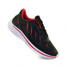 Women's Tennis + Watch + Sports Socks Gym Running-Training Work Soft Lightweight Comfortable - ĐEN ĐỎ - Xem 2