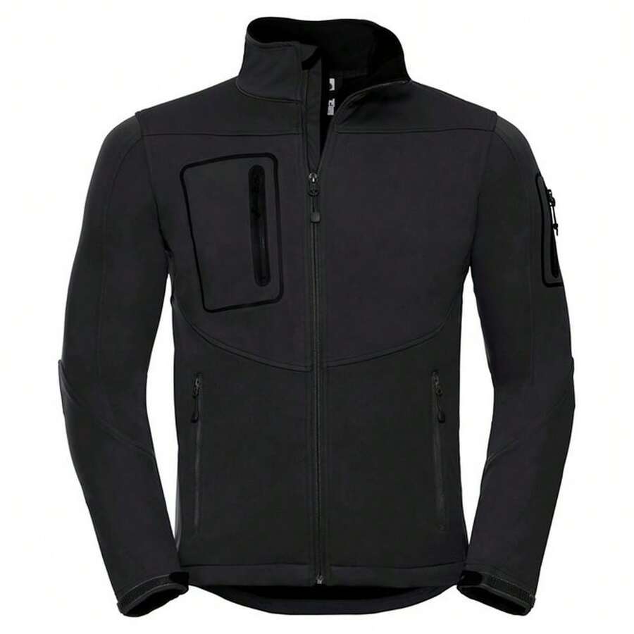 Russell Mens Sports Soft Shell Jacket (Black) - Black - View 1