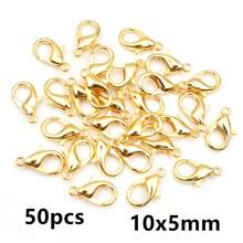 50 件合金龙虾扣挂钩，适用于项链、手链、链条、DIY 珠宝制作配件 - lobster clasp - 查看 25