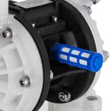 Air-Operated Double Diaphragm Pump, 1/2 In Inlet & Outlet, Polypropylene Body, 8.8 GPM & Max 120PSI, PTFE Diaphragm Pneumatic Transfer Pump For Petroleum, Oil & Low Viscosity Fluids