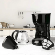 Large Coffee Machine LEODY Coffee Maker - Black - View 1