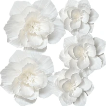 3pcs/Set DIY Paper Flower Wall Decorations For Wedding, Flower Backdrop, Gift Party, Birthday Party, Photo Booth, Arch Background, Home Wall Decor,