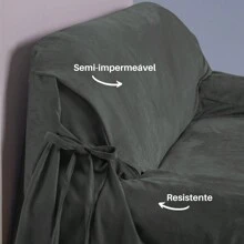 Semi-Waterproof Suede Anti-Cat Sofa Cover - Various Sizes And Colors - 深灰色 - 查看 4